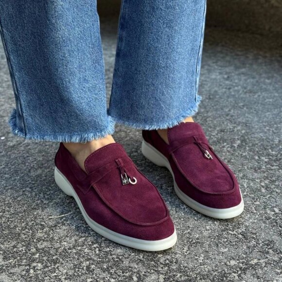Women's suede loafers - Picture 5 of 5